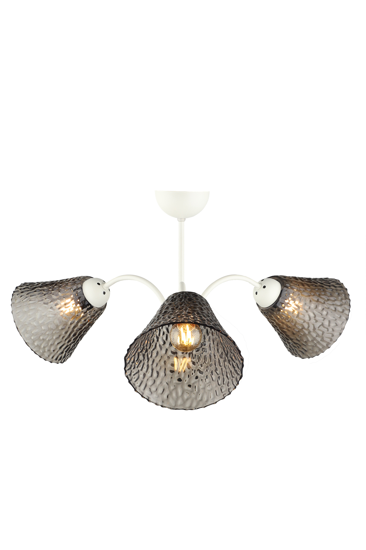 Lutuf Chandelier White,Smoked